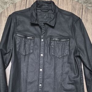 Men's Classic Black Shirt Jacket